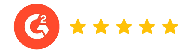 Five-star rating on G2