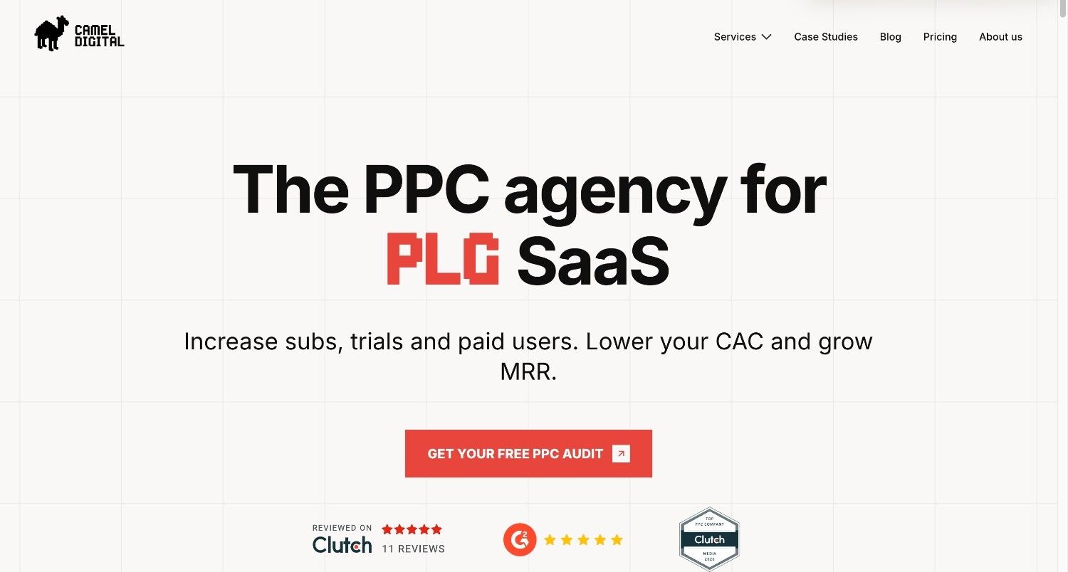 Digital Camel The 20 Best SaaS PPC Agencies in 2026